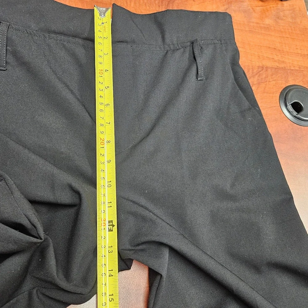 Zara Black Wide Straight Leg Trousers Dress Pants 28/31 Size Medium - Picture 12 of 14